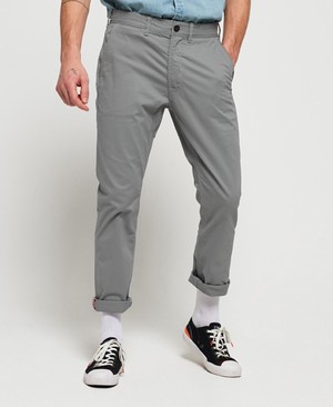 Superdry International Straight Chinos Férfi Nadrág Szürke | XZUDC5031